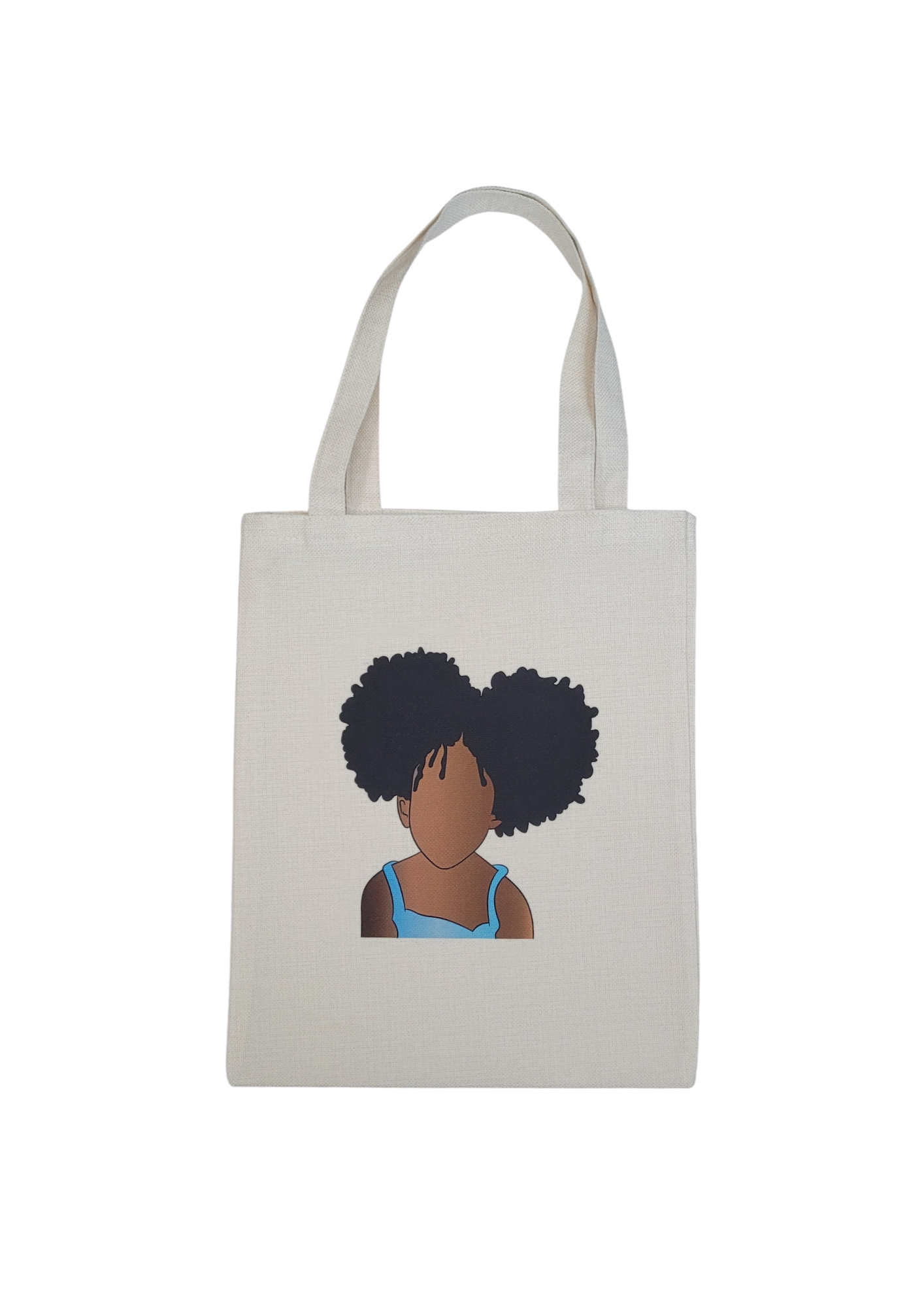 Afro Girl Kids Tote Bag