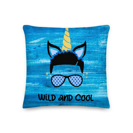 Afro Unicorn Wild Pillow